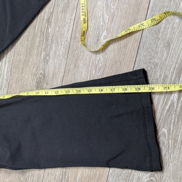 Lululemon Gather and Crow Crop Leggings Black/Wee Are From Space Pink sz 4 - Picture 6 of 12